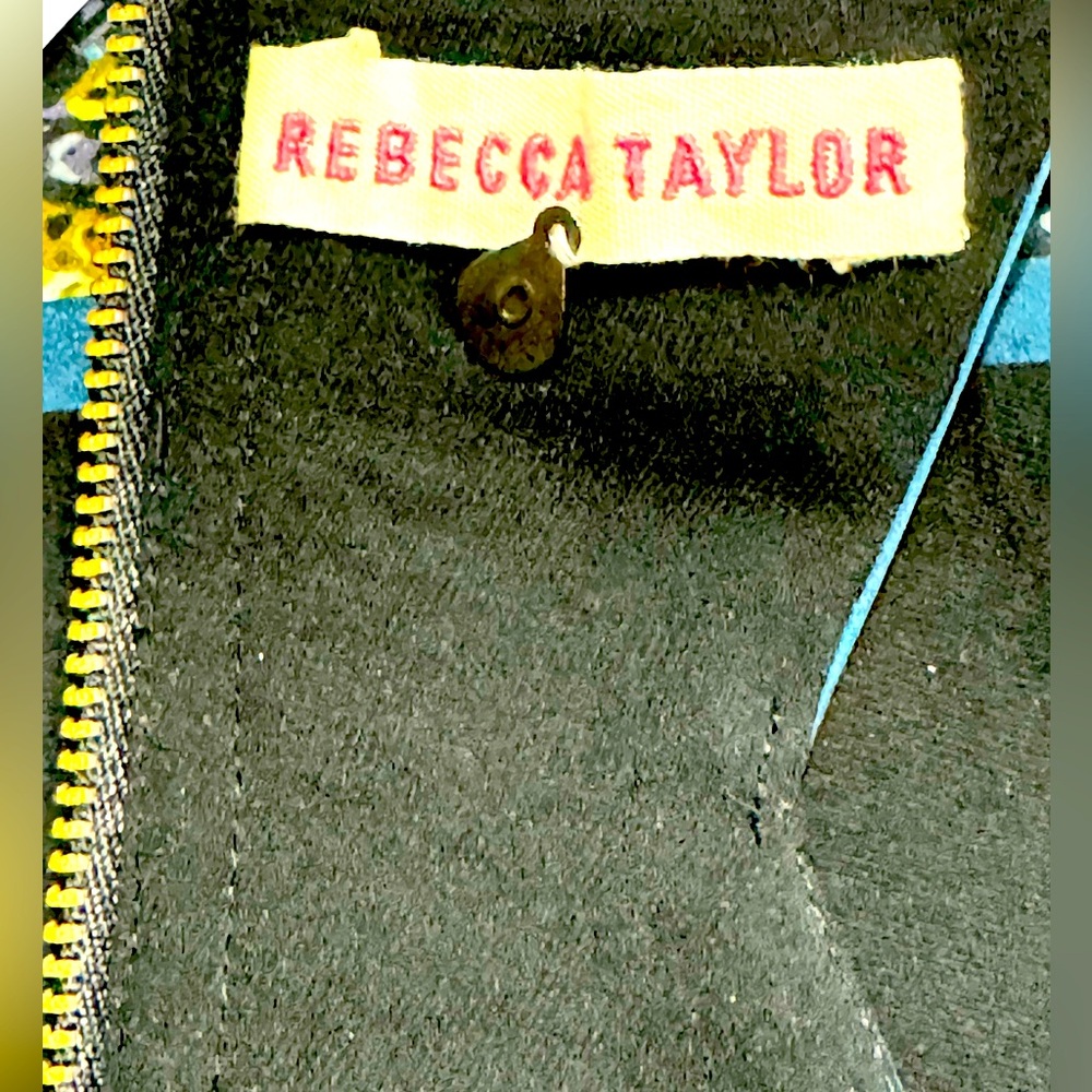 Rebecca Taylor Fit & Flare Racer Back Dress Size 0 - Picture 5 of 7
